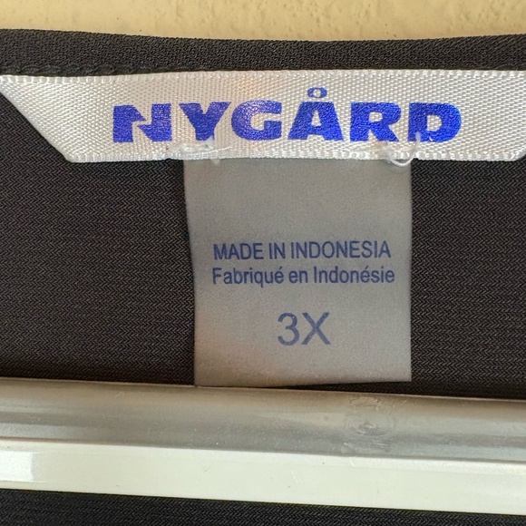 Nygard Collections Black Pullover with Rhinestones Accents and Side Ruching - Picture 7 of 10